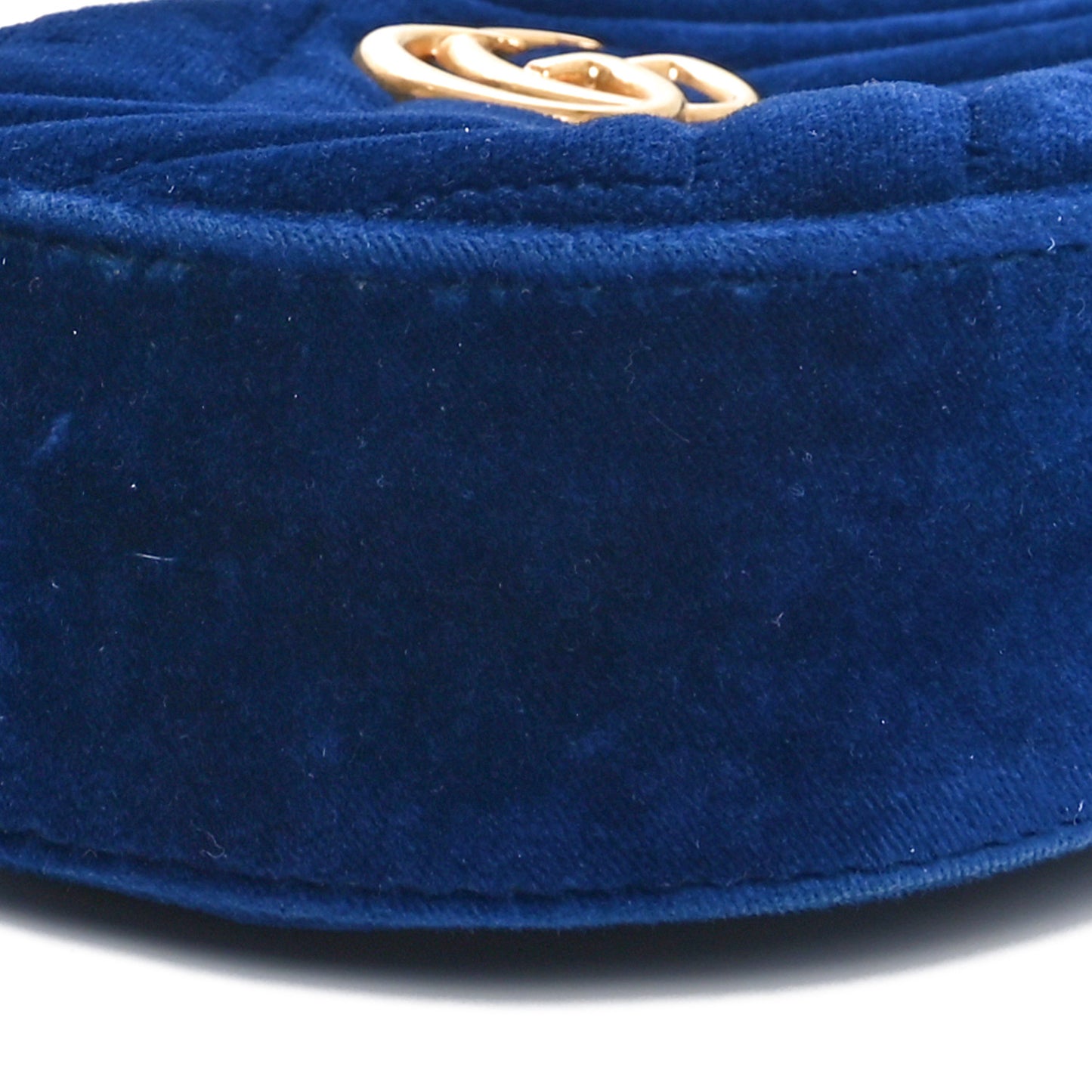 Velvet Matelasse GG Marmont Belt Bag 75 30 Cobalt Blue