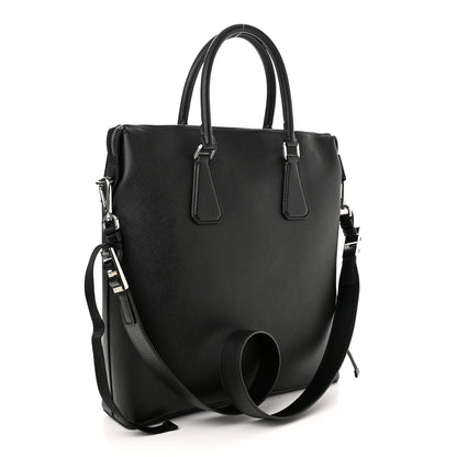 Prada Saffiano Travel Tote Black 2 of 10
