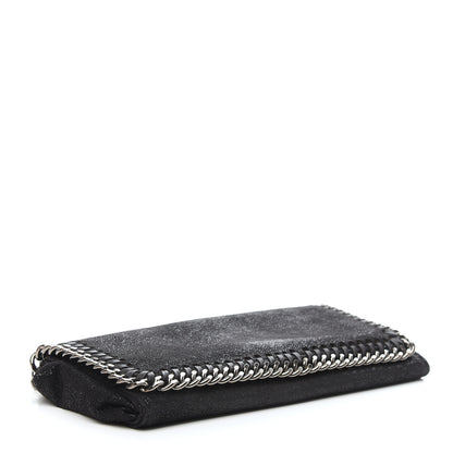 Stella McCartney Shaggy Deer Falabella Flap Wallet Black 4 of 7