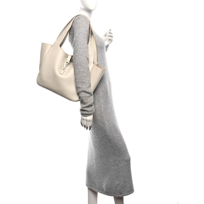 Saint Laurent Grained Deerskin Bea Tote Blanc Vintage 2 of 10