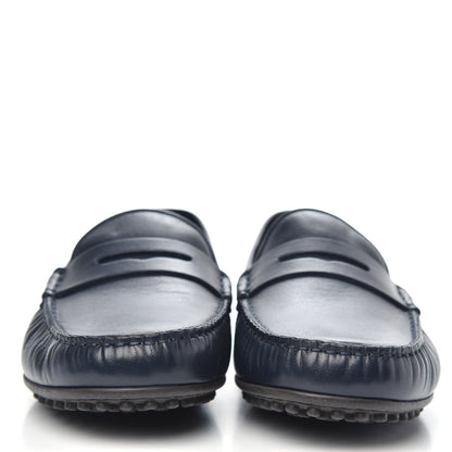 Gucci Nappa Web Mens Kanye Driver Loafers 11 Blue 2 of 9