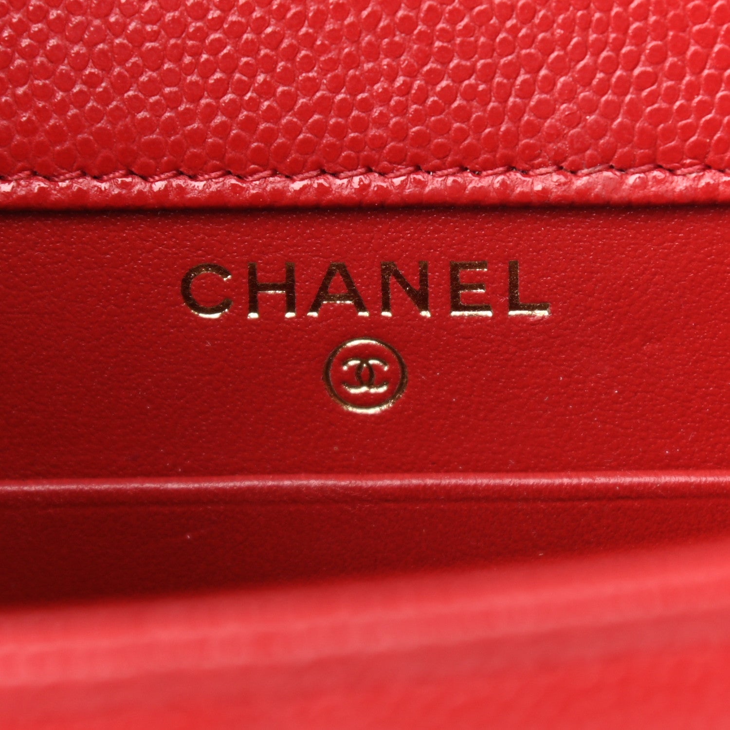 Chanel Caviar Quilted Classic Phone Holder Red 6 of 11