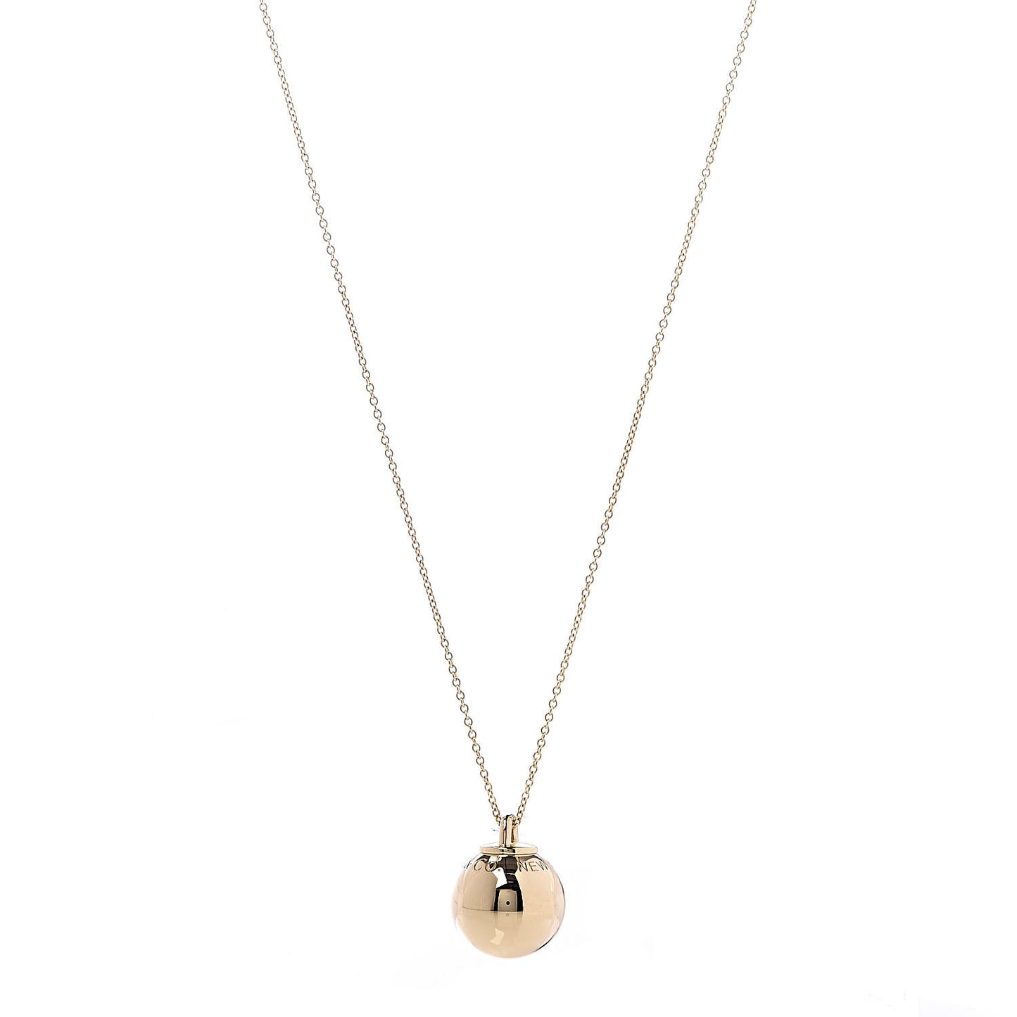18K Yellow Gold 19mm HardWear Ball Pendant Necklace