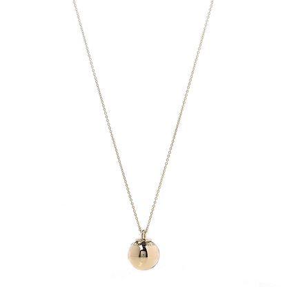 Tiffany 18K Yellow Gold 19mm HardWear Ball Pendant Necklace 1 of 5