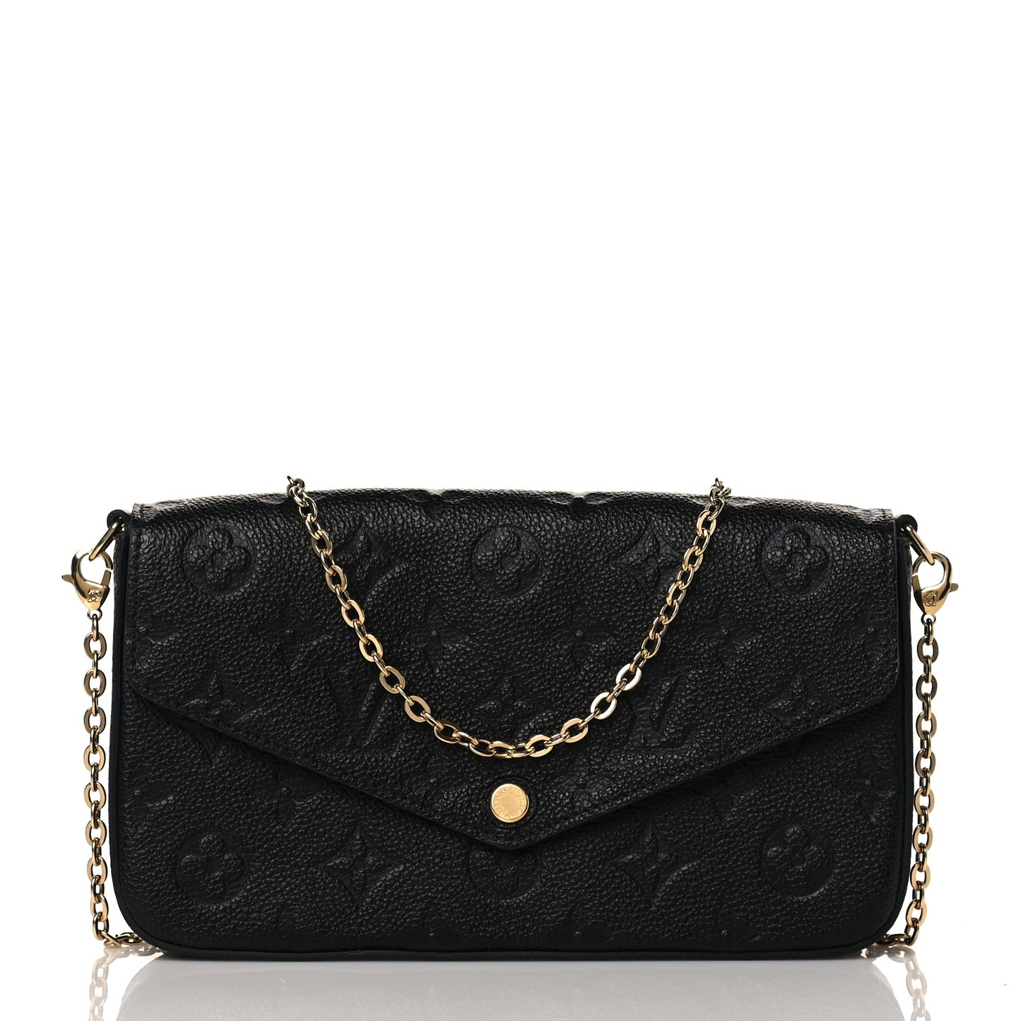 Empreinte Pochette Felicie Chain Wallet Black