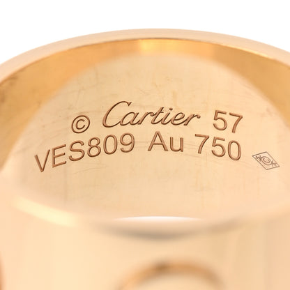 Cartier 18K Yellow Gold 11mm LOVE Ring 57 8 4 of 5