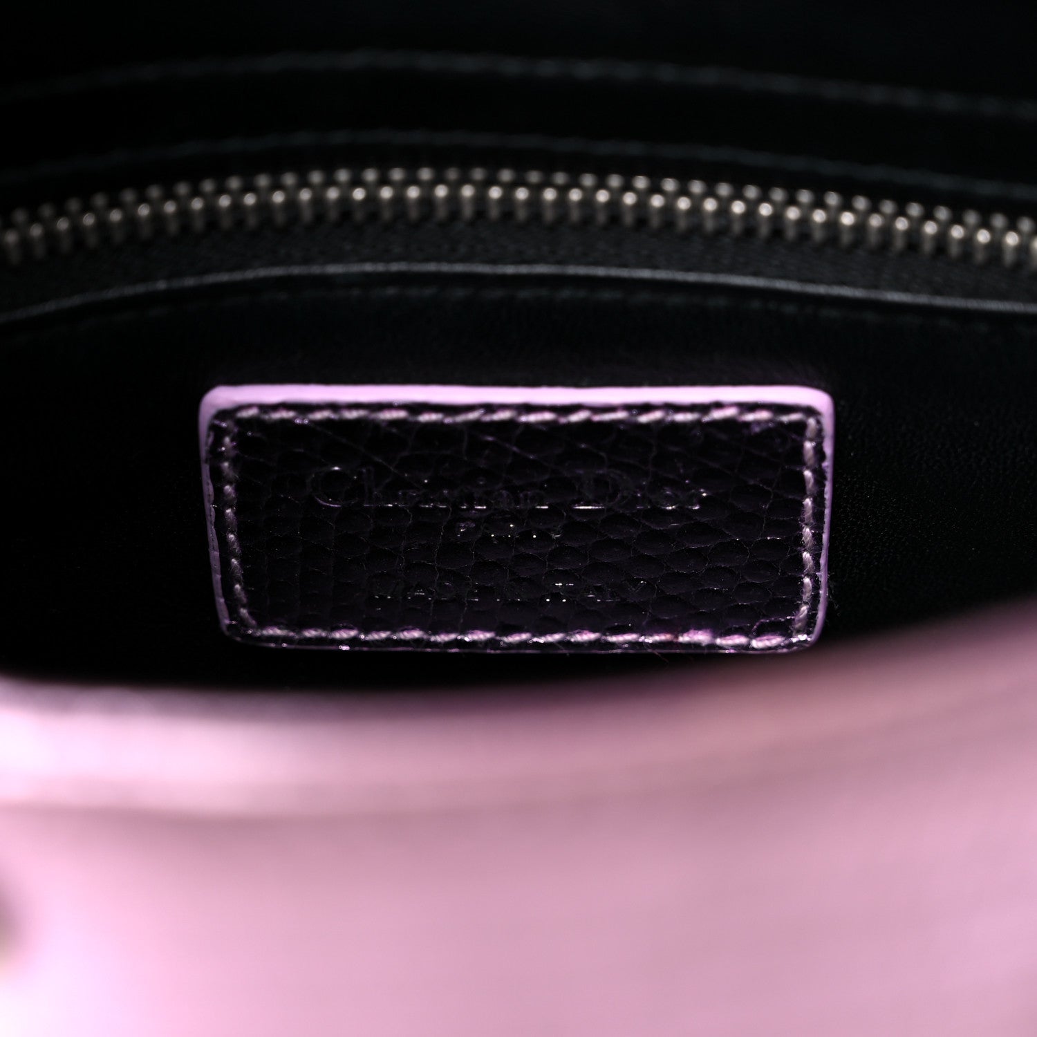 Christian Dior Metallic Lizard Mini Lady Dior Pink 6 of 10