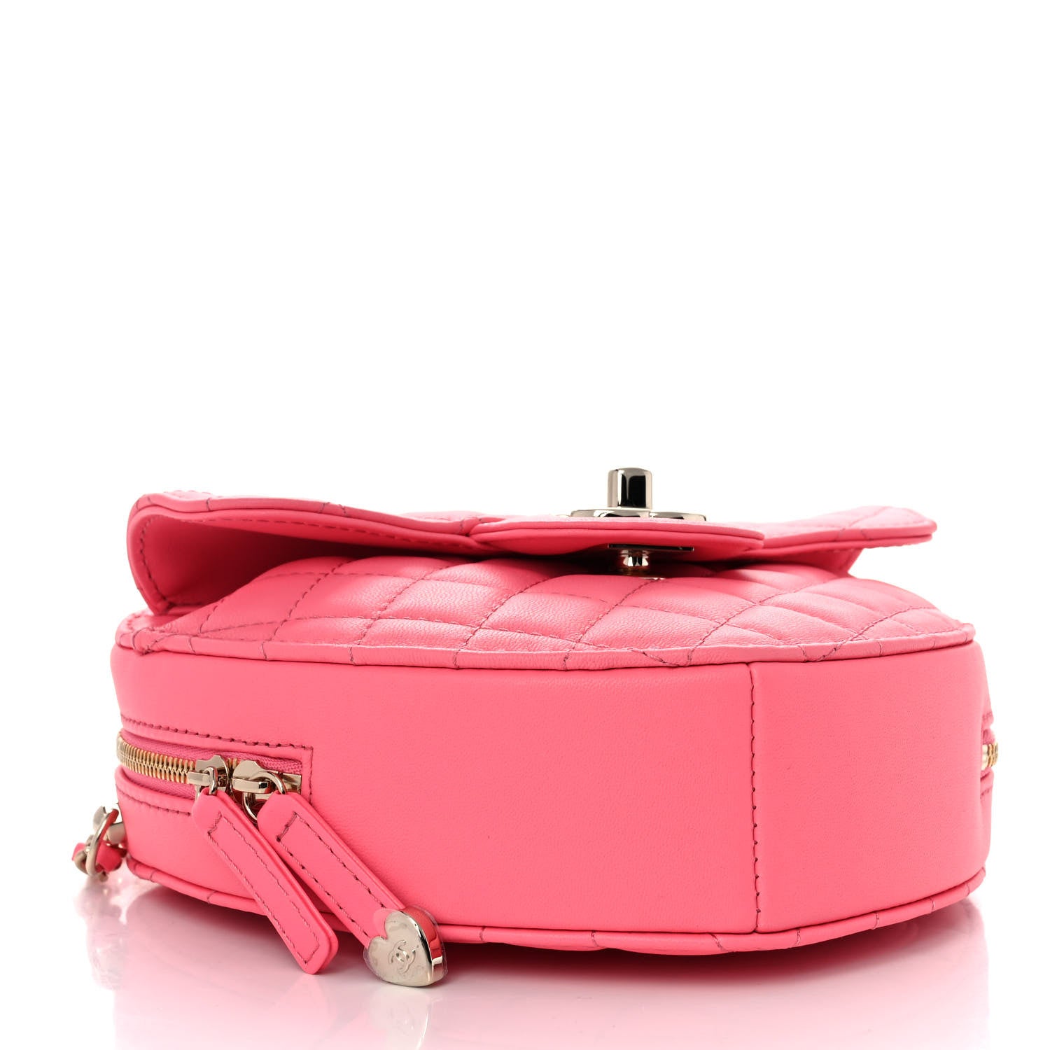 Chanel Lambskin Quilted CC In Love Heart Bag Pink 3 of 11