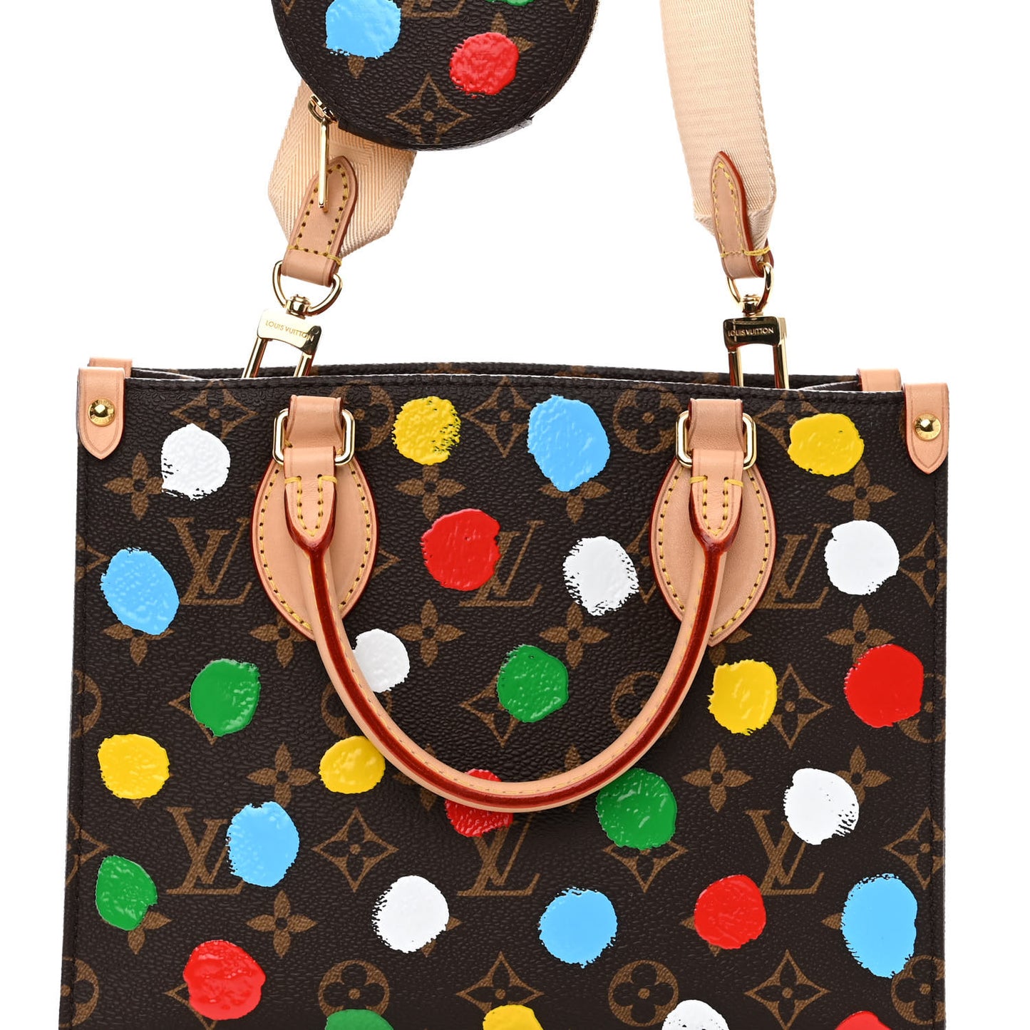 LV X YK Monogram Dots Onthego PM Multicolor