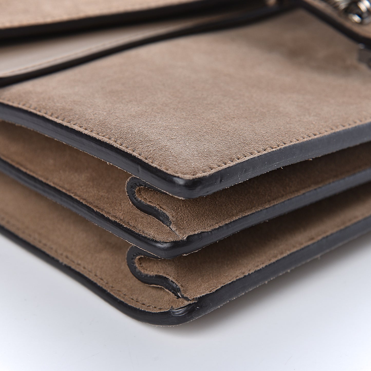 Suede Medium Dionysus Shoulder Bag Taupe