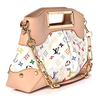 Louis Vuitton Monogram Multicolor Judy MM White 3 of 10