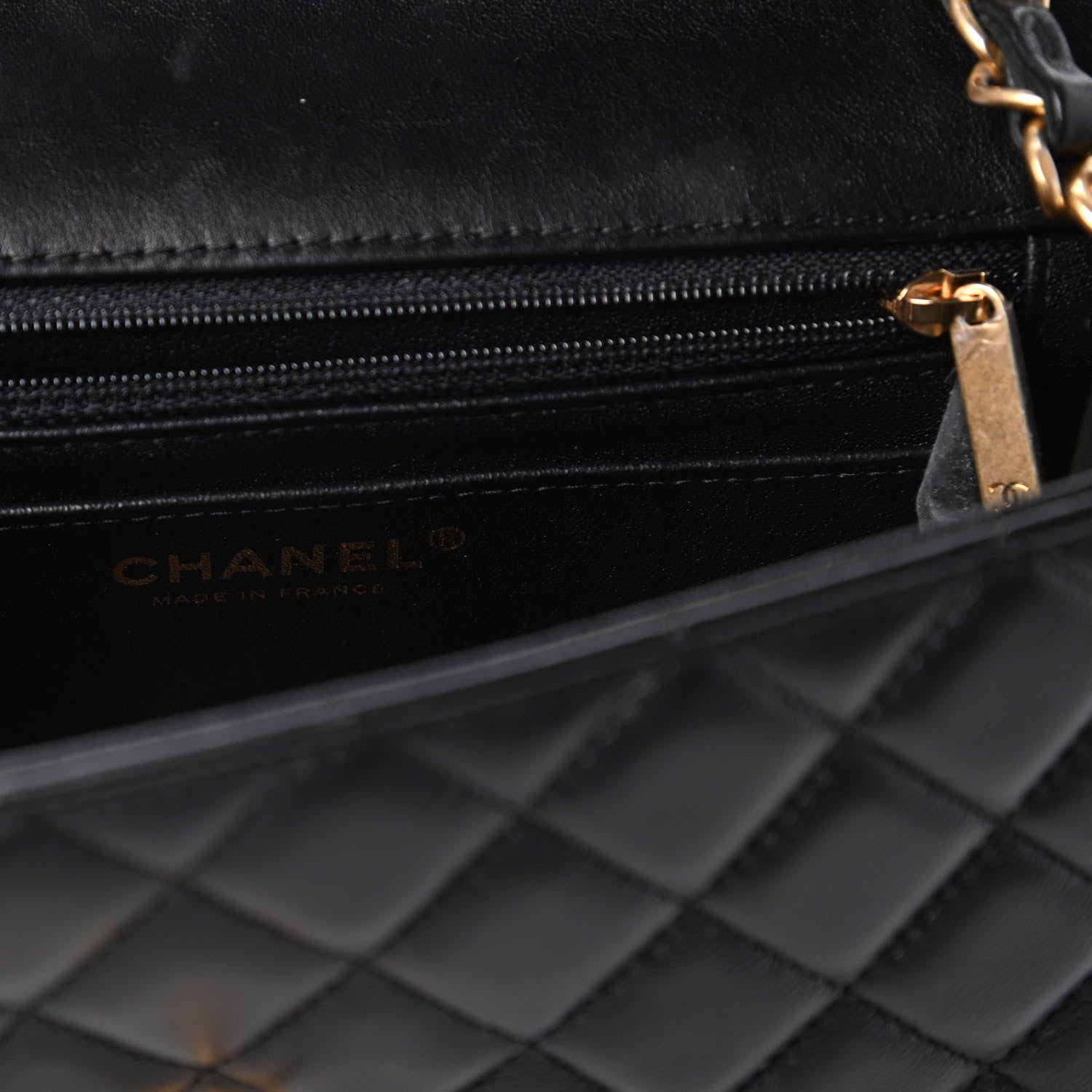 Chanel Lambskin Quilted Mini Rectangular Flap Black 8 of 12