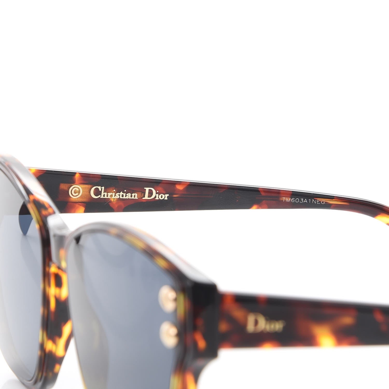 Christian Dior DiorAdd3 Monochromatic Studded Sunglasses Brown Havana 6 of 10