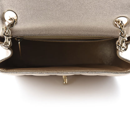 Chanel Metallic Lambskin Quilted Mini Square Flap Gold 5 of 10