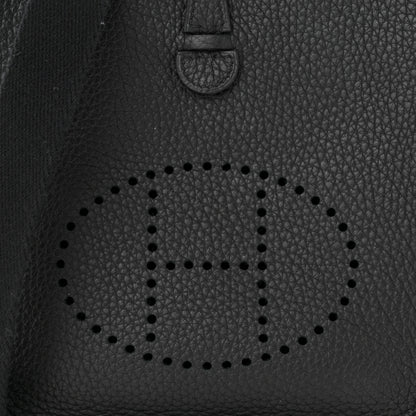 Hermes Taurillon Clemence Evelyne TPM Black 8 of 11