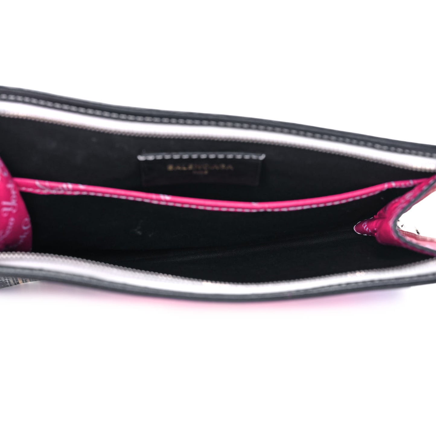 Agneau Arena NYC Mini Bazar Pouch Rose Black Gris Rouge