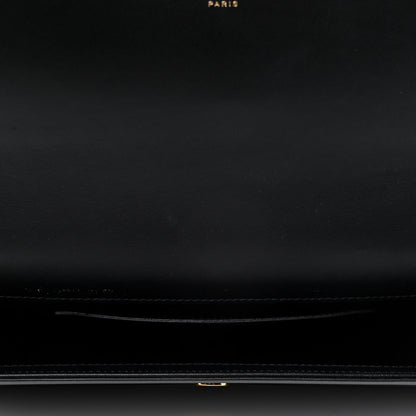Saint Laurent Calfskin Classic Monogram Tassel Clutch Black 4 of 4