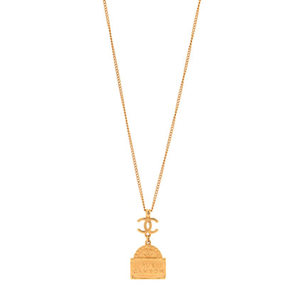Chanel Metal CC Rue Cambon Necklace Gold 1 of 5