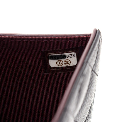 Chanel Caviar Quilted Yen Wallet Black 10 of 17