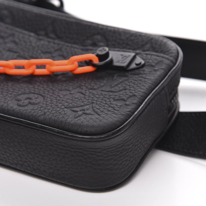 Louis Vuitton Taurillon Monogram Uniformes Solar Ray Soft Pochette Volga Belt Bag Black 8 of 8