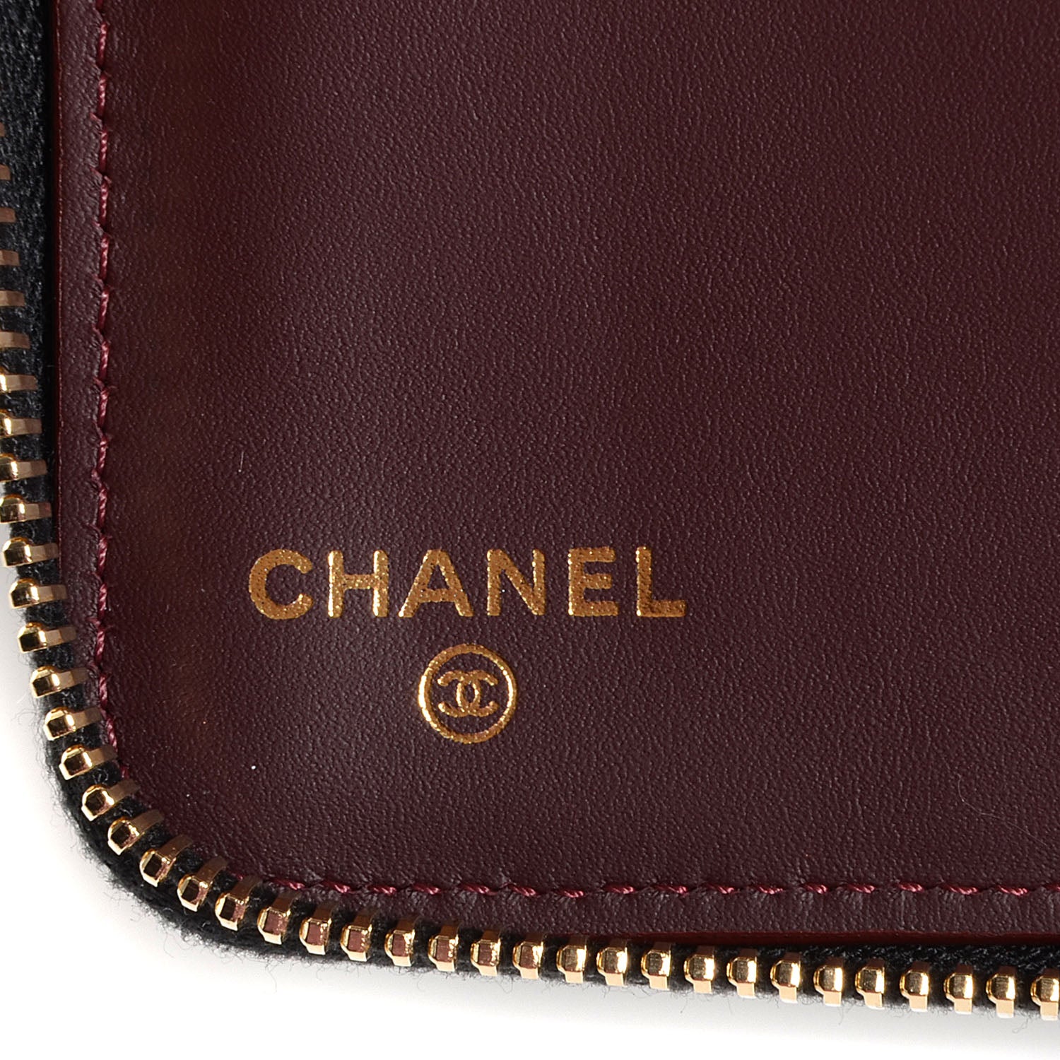 Chanel Caviar Quilted Large Zip Around Wallet Black 7 of 9