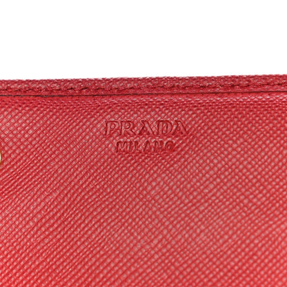 Prada Saffiano Fiocco Bow Continental Wallet Fuoco 6 of 13