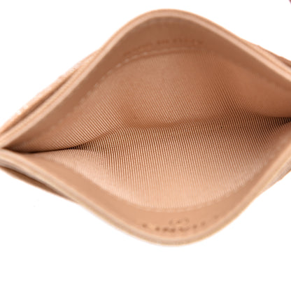 Chanel Iridescent Caviar Quilted Card Holder Beige 5 of 9