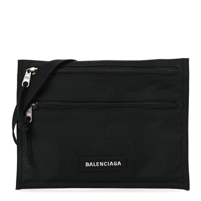 Balenciaga Nylon Explorer Crossbody Pouch Black 1 of 15