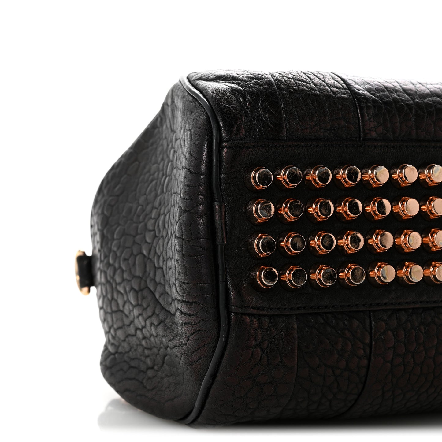 Pebbled Lambskin Rockie Black Rose Gold Hardware