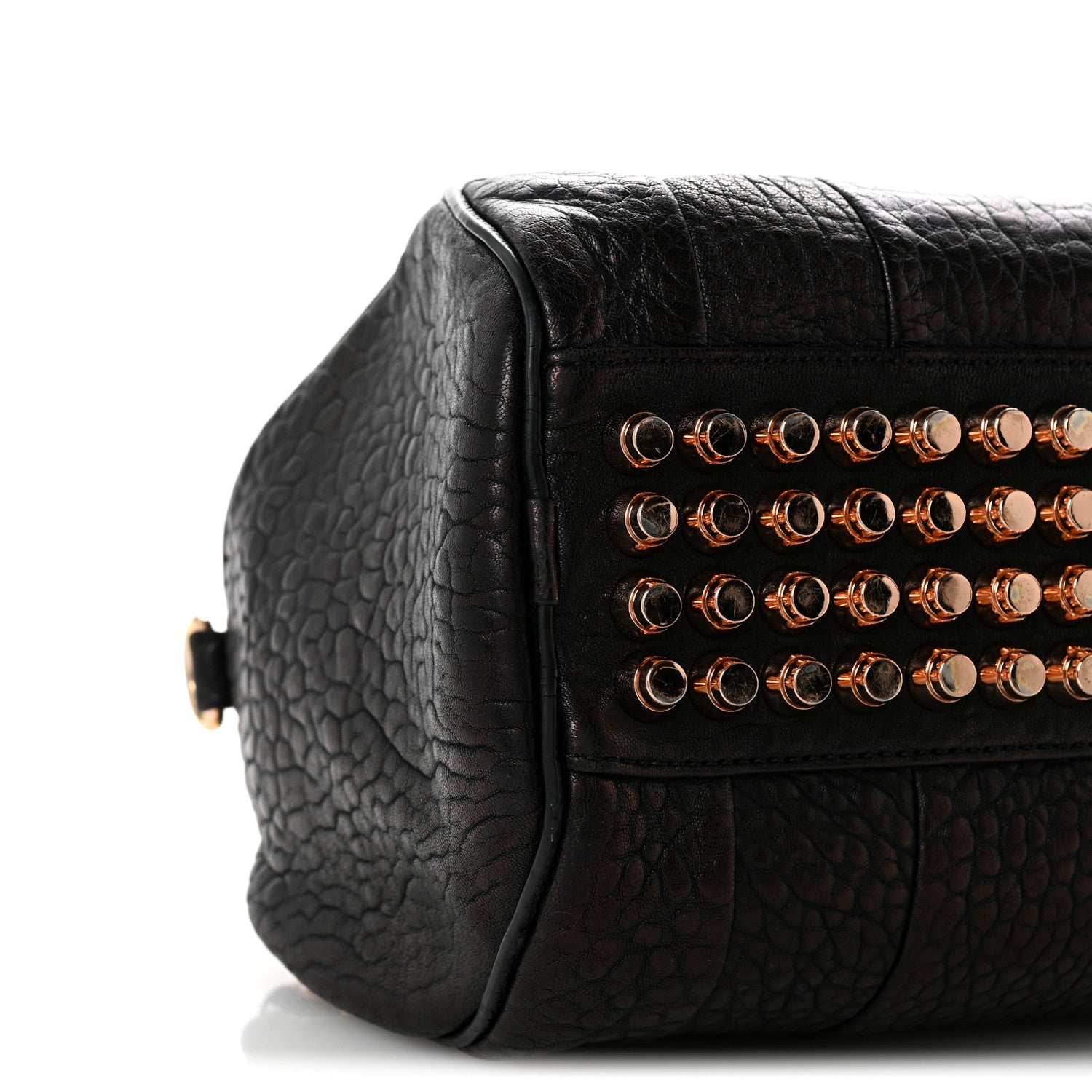 Alexander Wang Pebbled Lambskin Rockie Black Rose Gold Hardware 8 of 14
