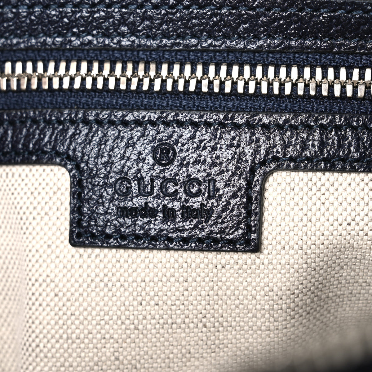 Gucci GG Supreme Monogram Textured Dollar Calfskin Web Small Ophidia Messenger Bag Beige Blue 6 of 10