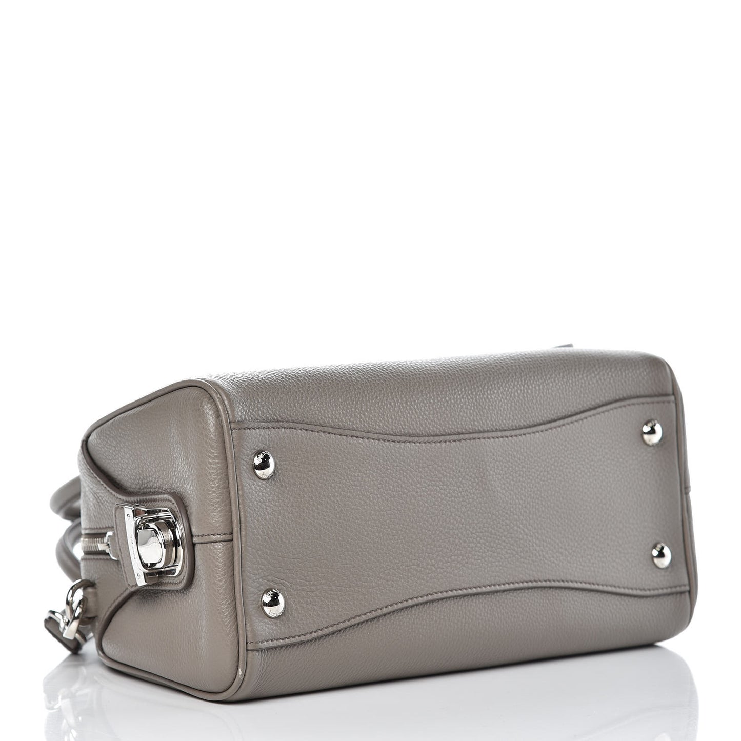 Vitello Daino Bowling Bag Argilla