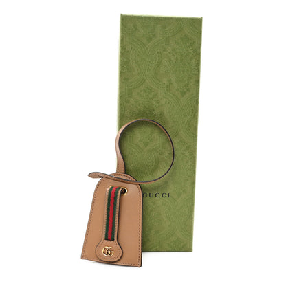 Gucci Calfskin GG Marmont Web Key Holder Brown 5 of 5