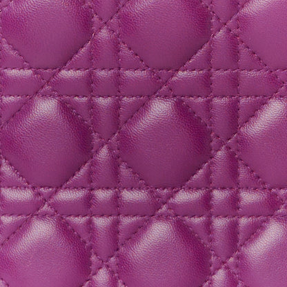 Christian Dior Lambskin Cannage Large Tri-Color Lady Dior Purple Blue Grey 8 of 10