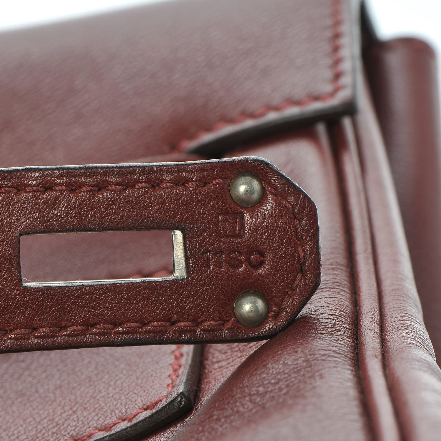 Hermes Veau Sikkim Kelly Relax 50 Rouge H 13 of 31