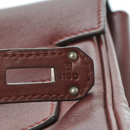 Hermes Veau Sikkim Kelly Relax 50 Rouge H 13 of 31