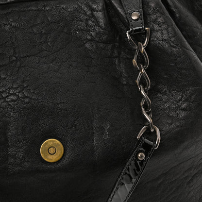 Fendi Nappa Patent B Buckle Tote Black 10 of 12