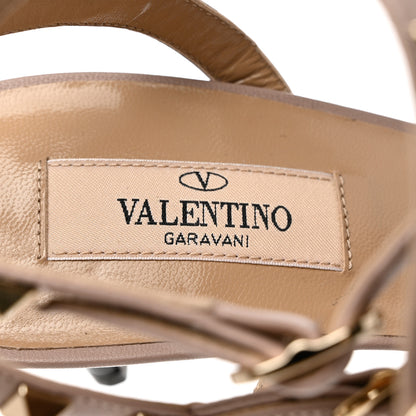 Valentino Garavani Patent Nappa Rockstud Ankle Strap 65mm Pumps 40 Black Poudre 7 of 9