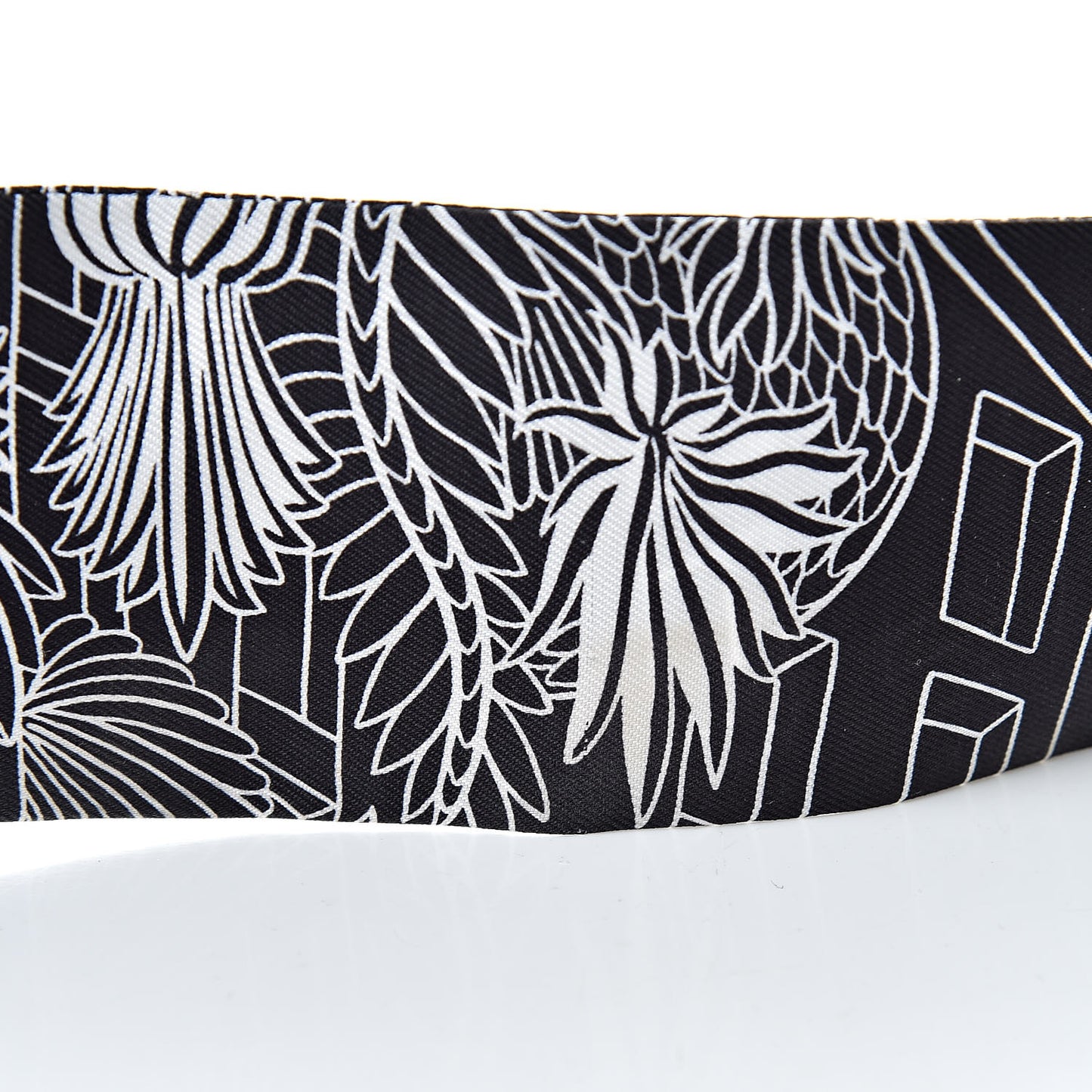 Silk Animapolis Twilly Black White