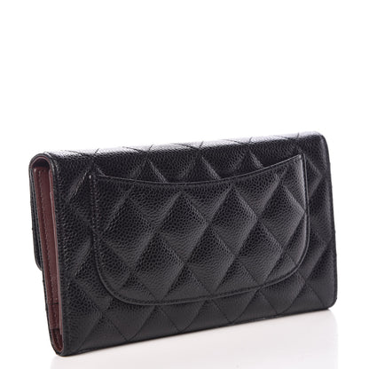 Chanel Caviar Quilted Large Flap Wallet Black 3 of 9
