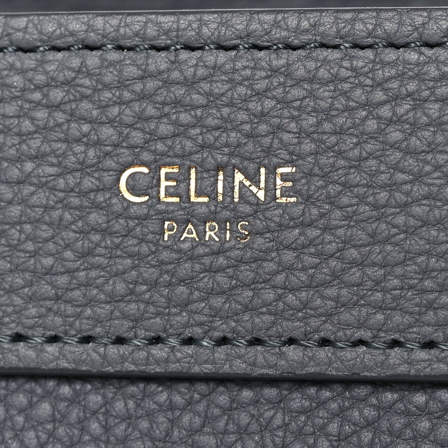 Drummed Calfskin Nano Luggage Kohl