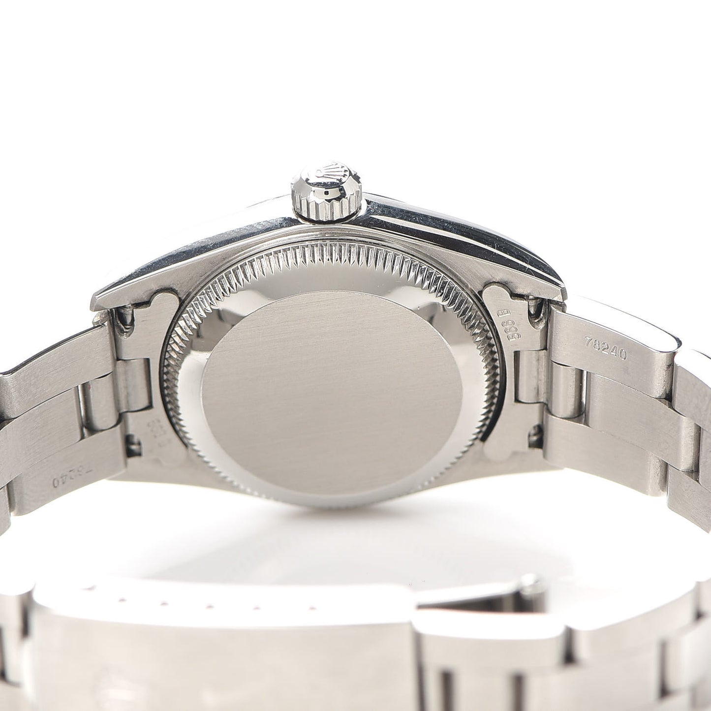 Stainless Steel 24mm Oyster Perpetual Watch Pink 76080