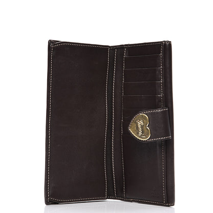 Gucci Monogram Heart Continental Wallet Dark Brown 5 of 7
