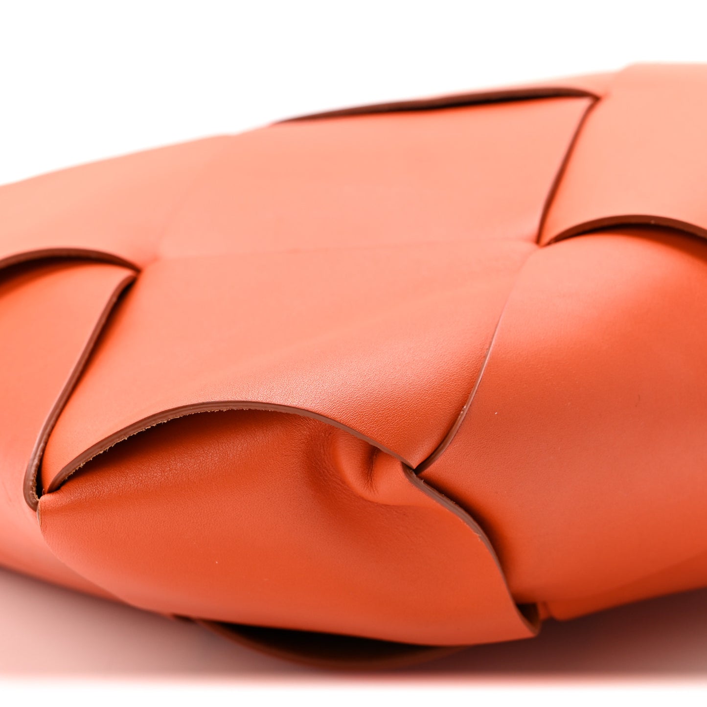 French Calfskin Small Slip Tote Orange