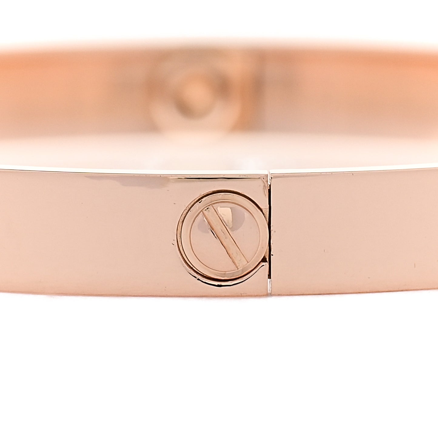 18K Pink Gold 4 Diamond LOVE Bracelet 17