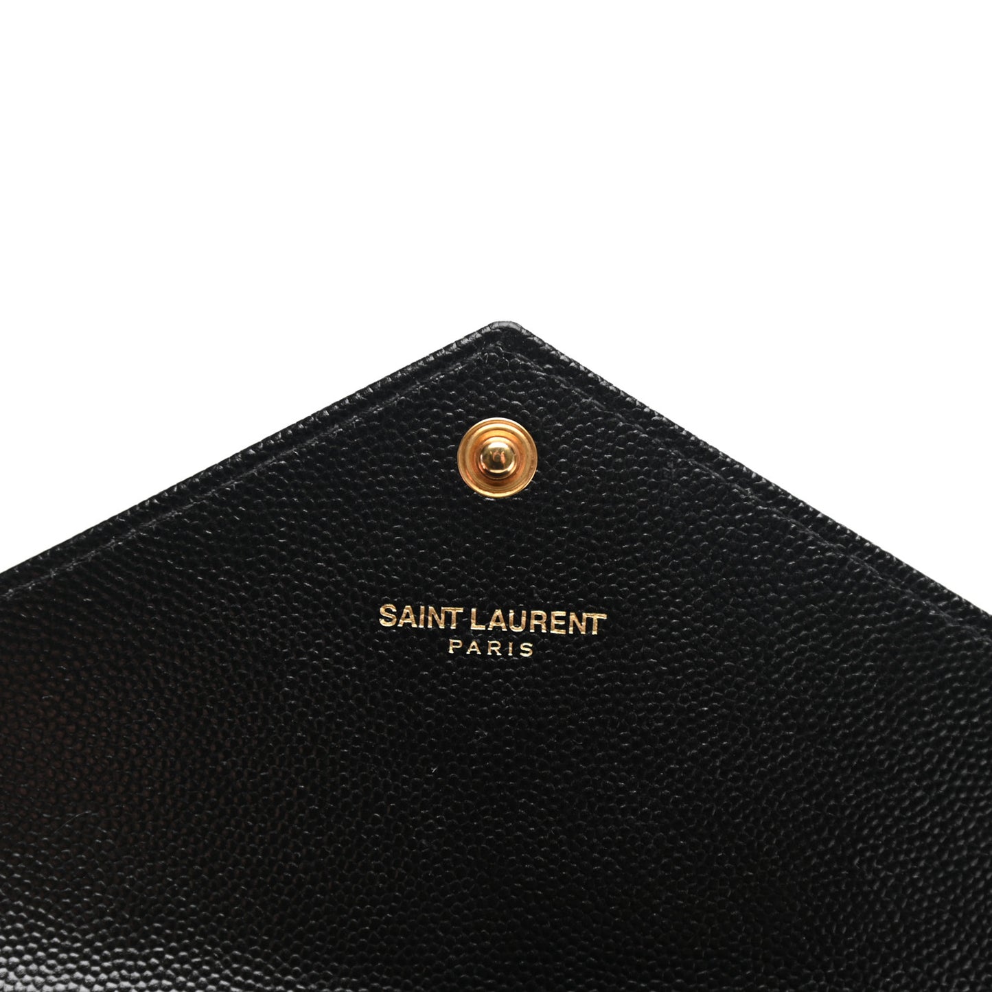 Grain De Poudre Matelasse Chevron Monogram Flap Wallet Black