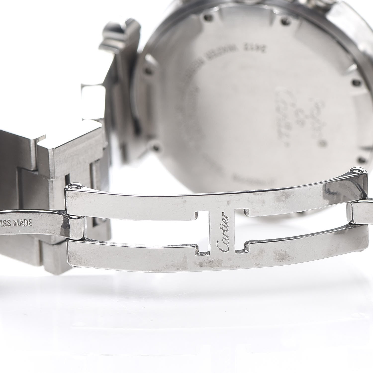 Cartier Stainless Steel 35mm Pasha C Chronograph Automatic Watch Black 6 of 6