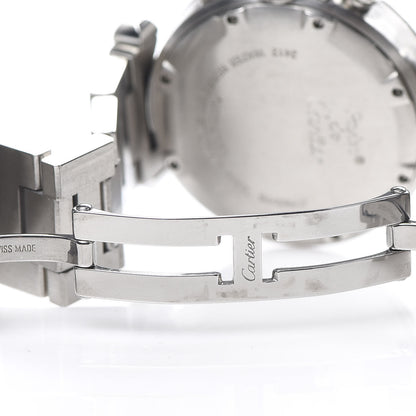 Cartier Stainless Steel 35mm Pasha C Chronograph Automatic Watch Black 6 of 6