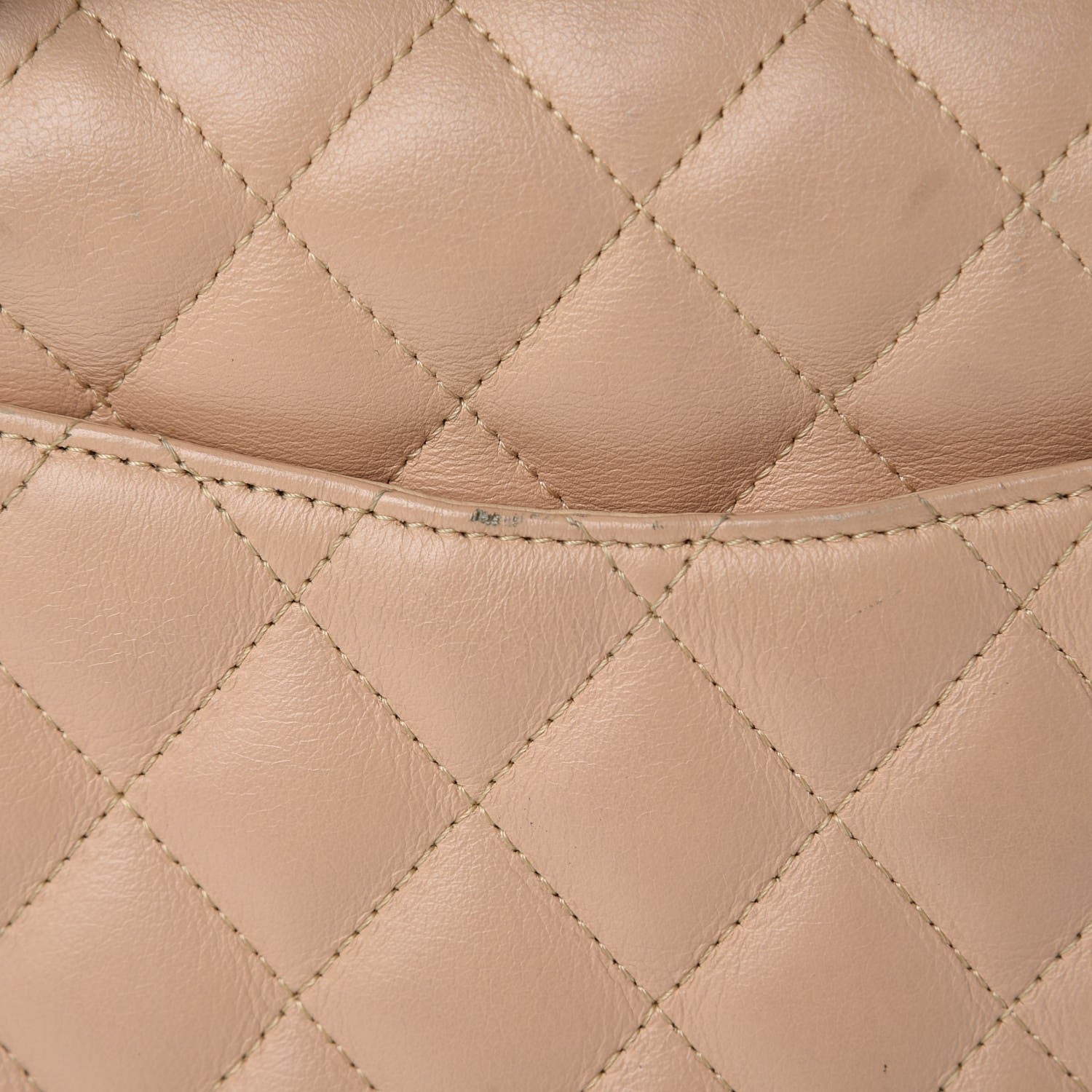 Chanel Calfskin Quilted Large Cambon Multipocket Reporter Beige Black 8 of 16