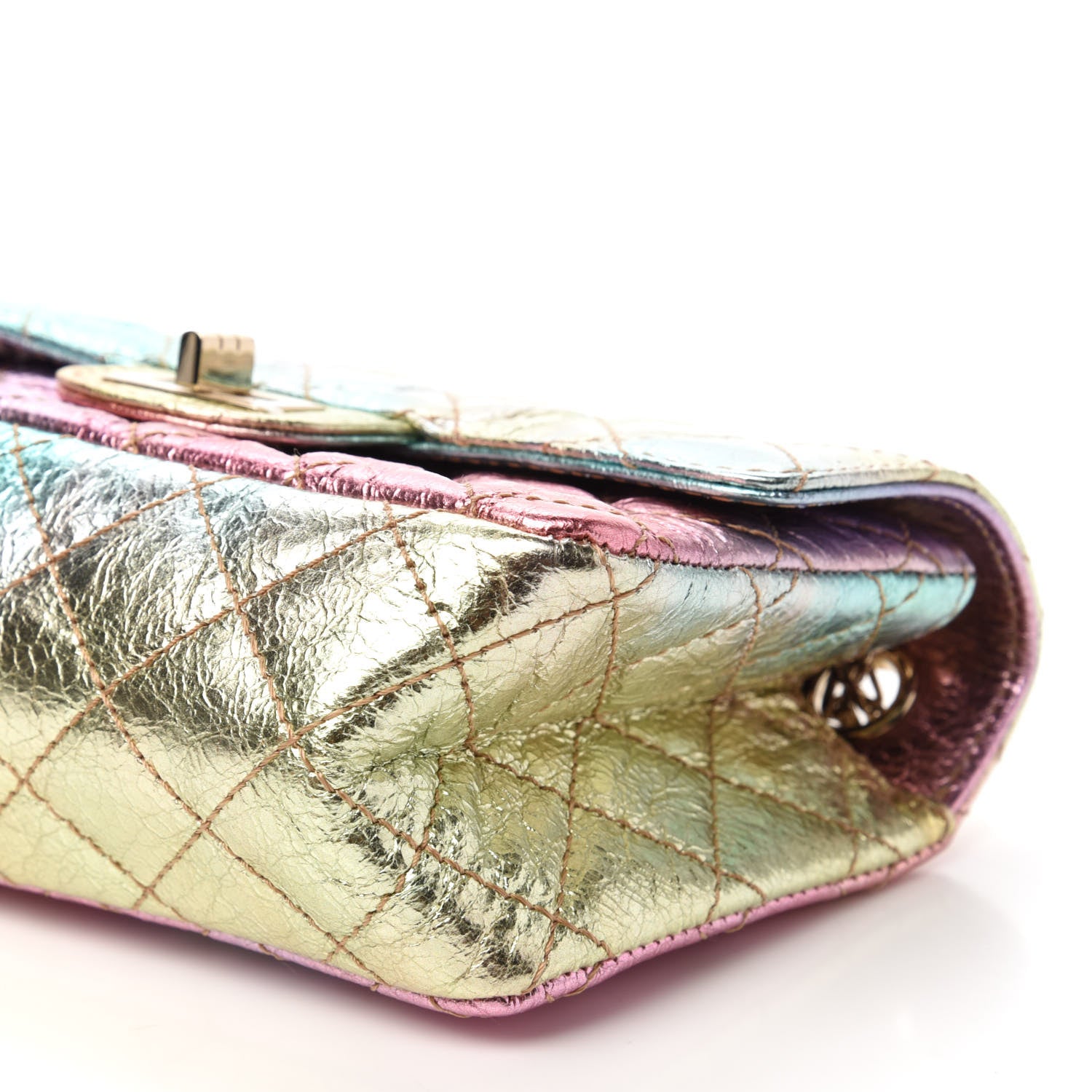 Chanel Metallic Goatskin Quilted Mini 2.55 Reissue Flap Multicolor 7 of 11